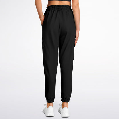 Basic Black Fashion Cargo Sweatpants