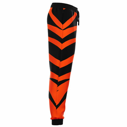 Orange Abstract Pattern Fashion Sweatpants