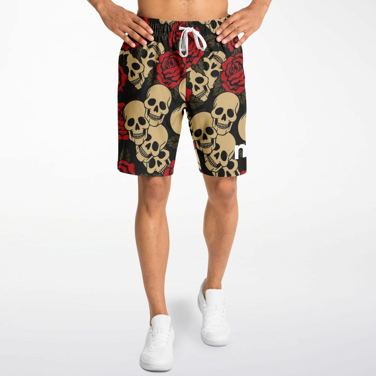 Flower & Skulls Long Shorts