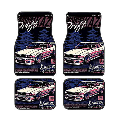 Kamikaze Poster Style Automotive Floor Mats
