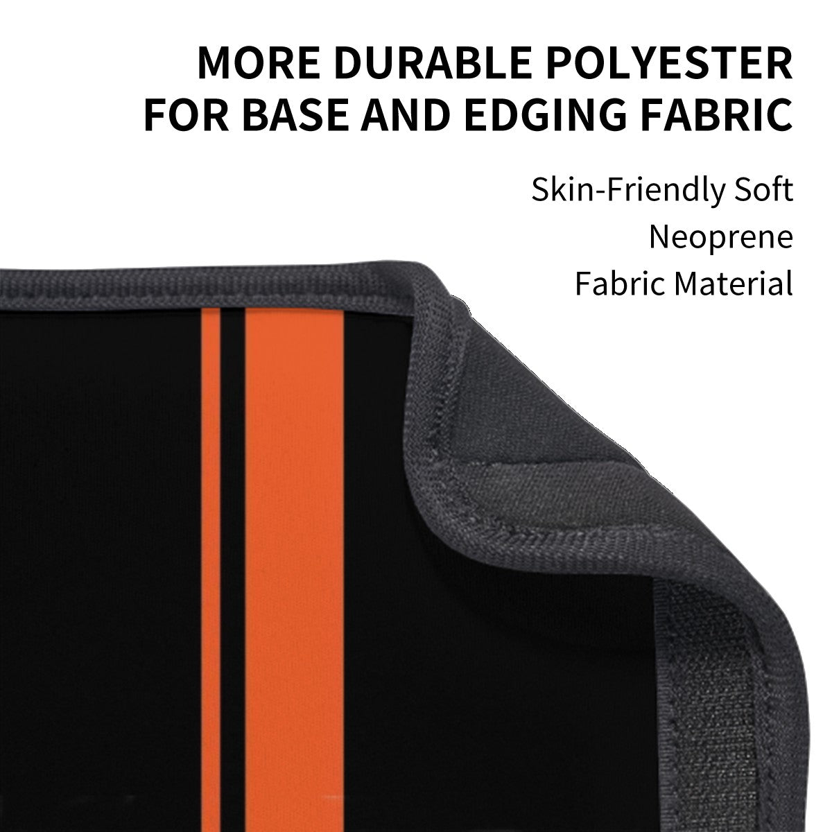 Orange Stripe Seat Belt Cover Pad 2 Pcs