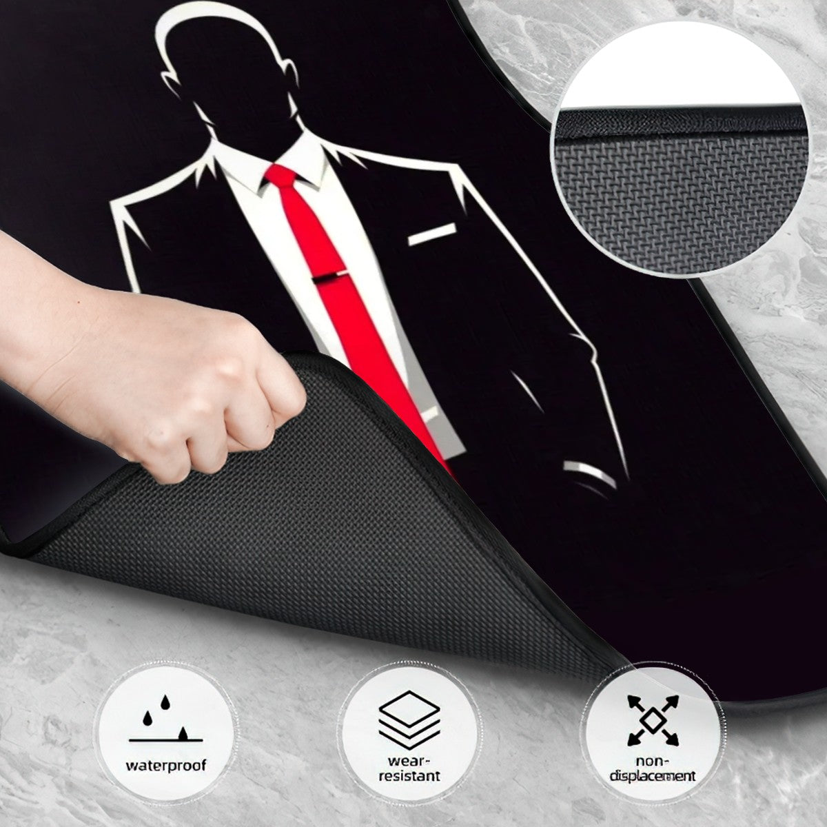 Hitman Illustration Automotive Floor Mats
