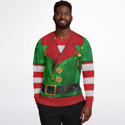 Santa's Little Biker Help Printed Sweatshirt