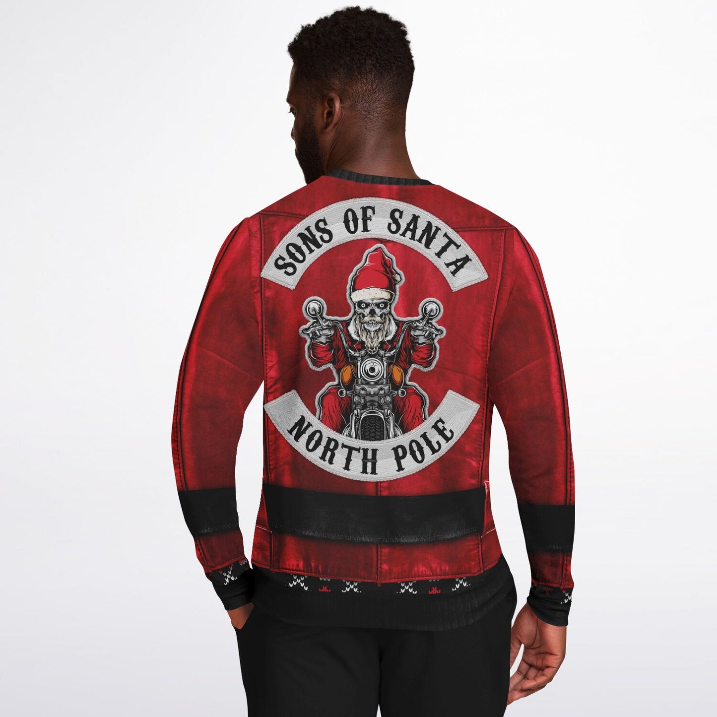 Sons of Santa Full Jacket Printed Sweatshirt