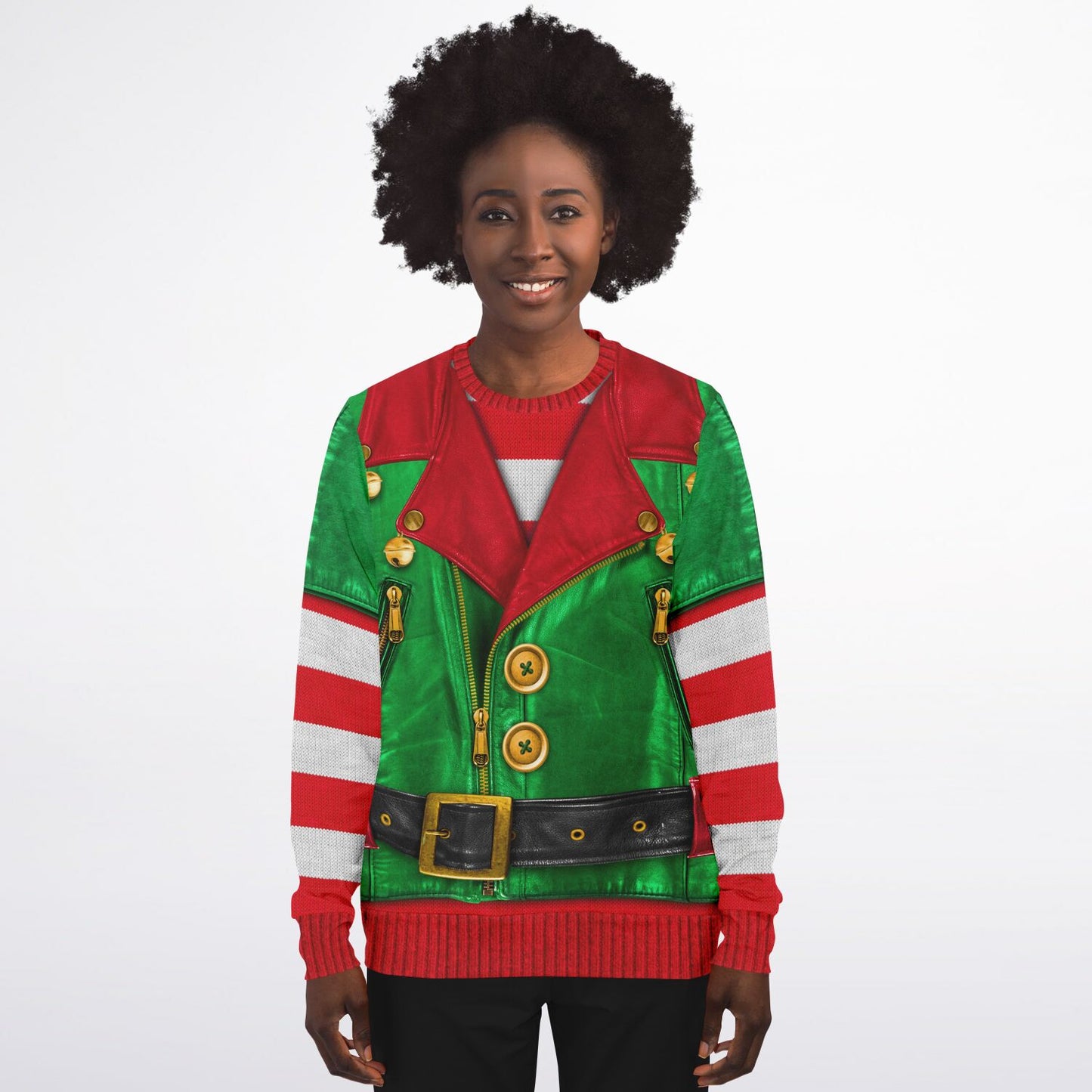 Santa's Little Biker Help Printed Sweatshirt