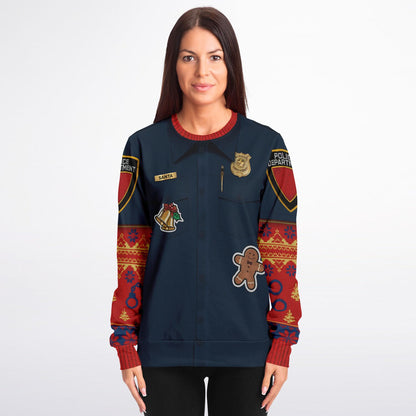 Police Navidad Christmas Inspired Printed Sweatshirt