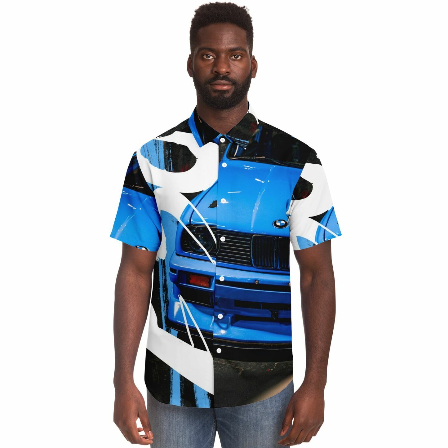 Bimmer E30 Short Sleeve Button Down Shirt - AOP