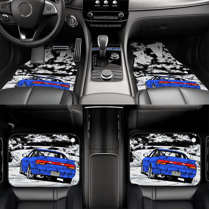 180sx JDM Illustration Automotive Floor Mats