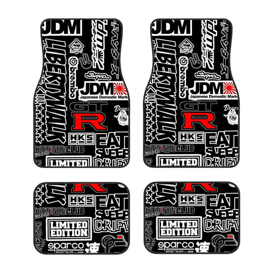 JDM Collage Art Automotive Floor Mats