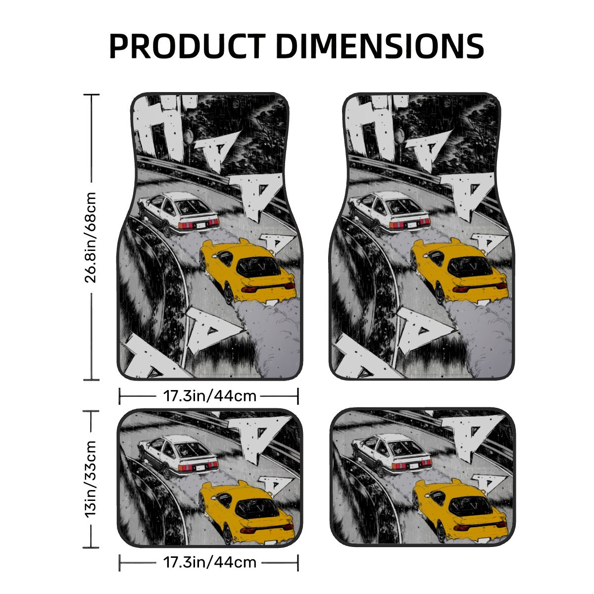 JDM Mountain Drift Automotive Floor Mats