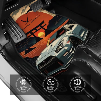 GTR R35 Illustration Automotive Floor Mats
