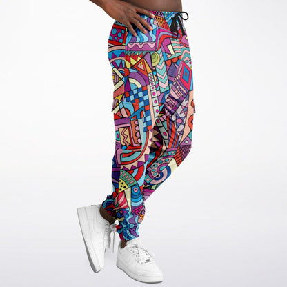 Abstract Artwork Fashion Cargo Sweatpants
