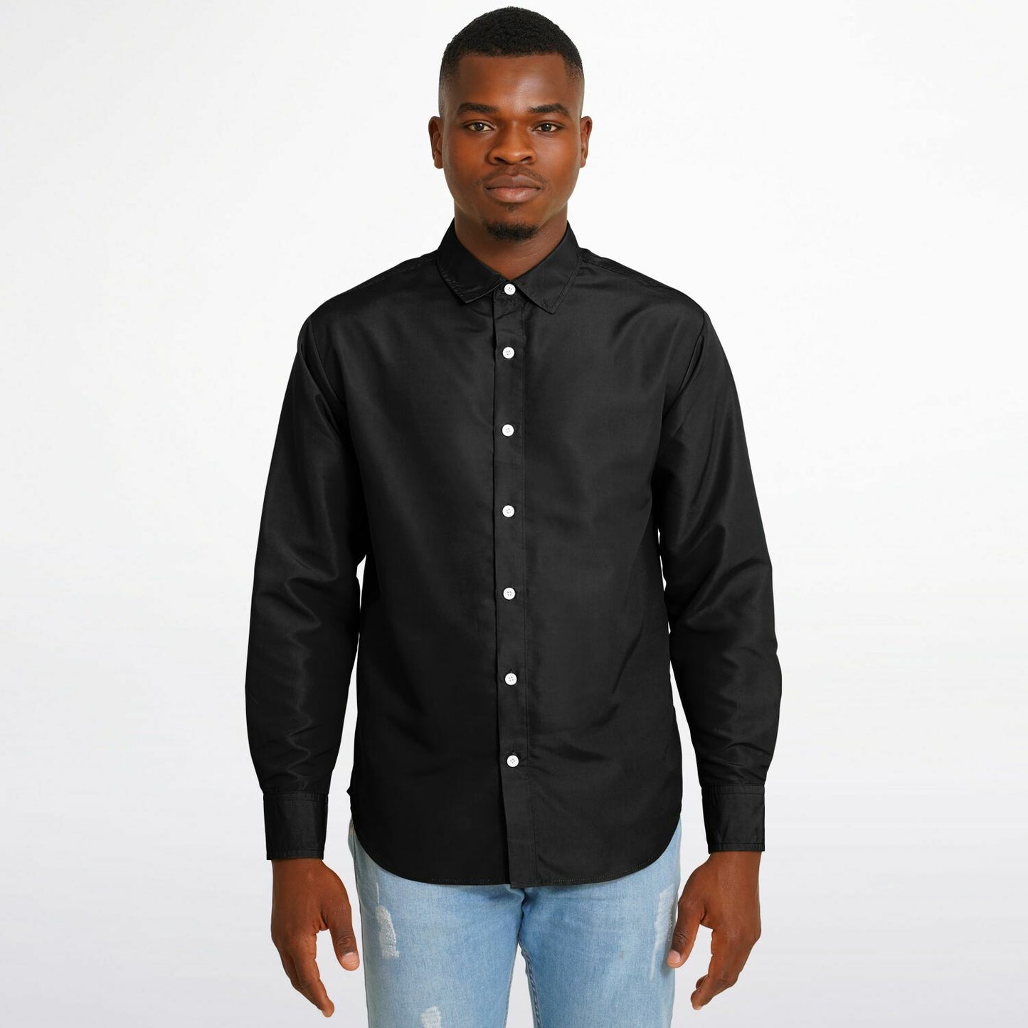 Silvia Soul Long Sleeve Button Down Shirt - AOP