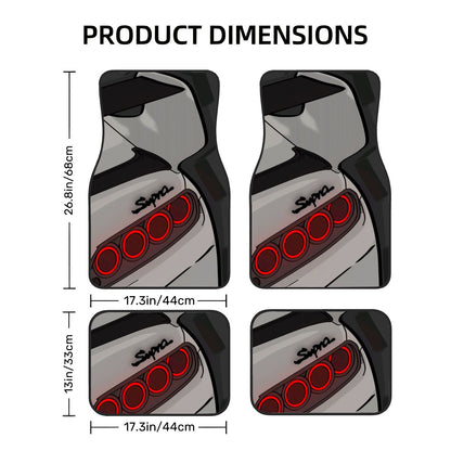 Supra Illustration Art Automotive Floor Mats