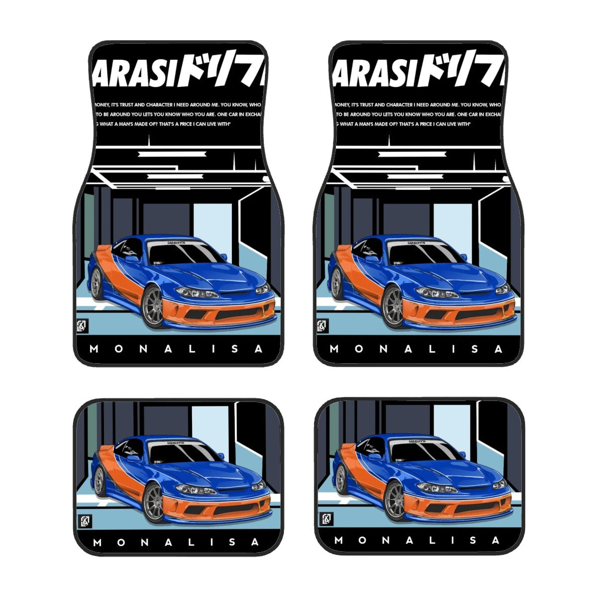 Mona Lisa S15 Automotive Floor Mats