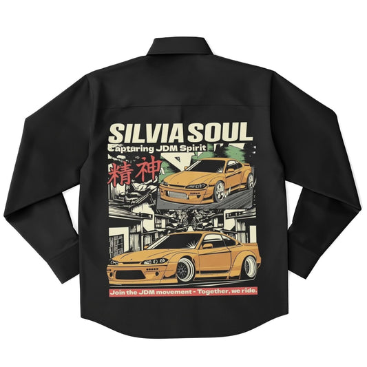 Silvia Soul Long Sleeve Button Down Shirt - AOP