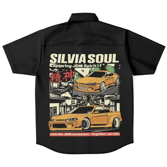 Silvia Soul Short Sleeve Button Down Shirt - AOP