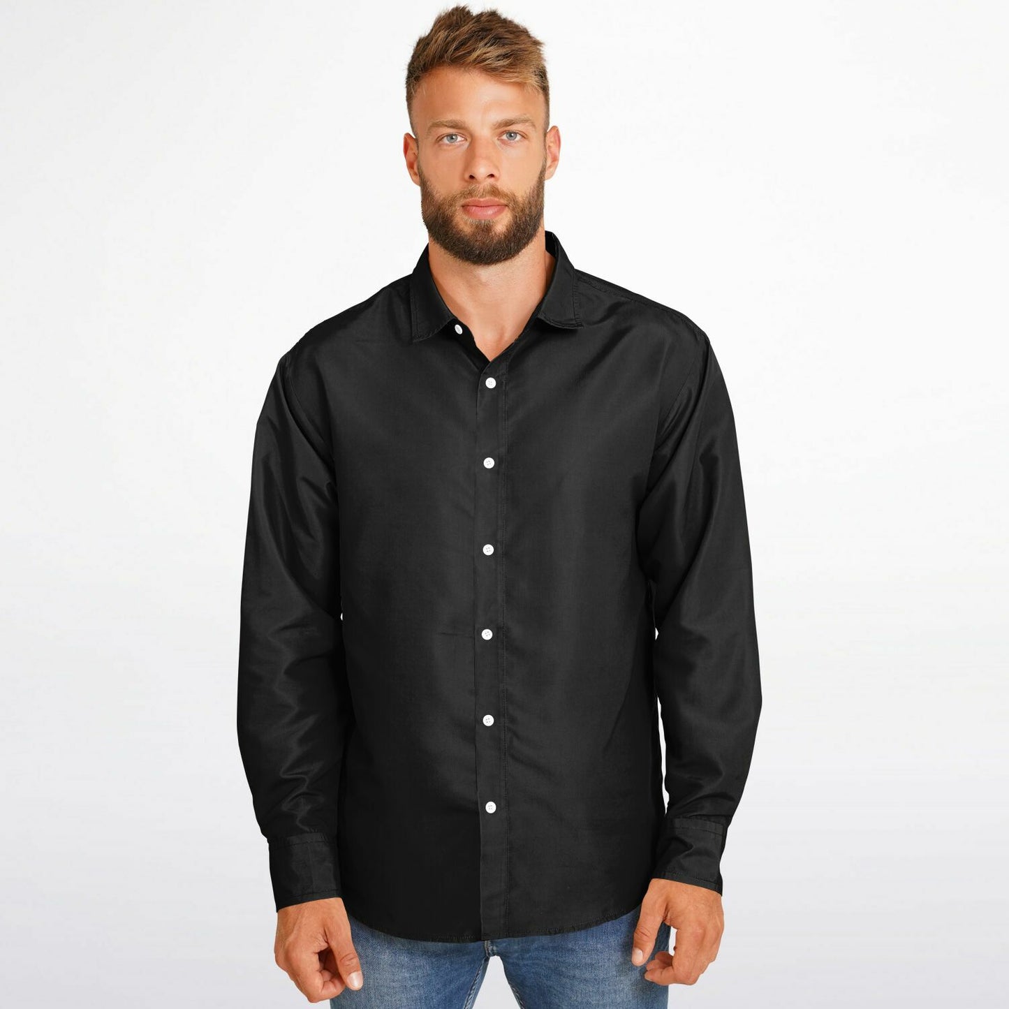 Silvia Soul Long Sleeve Button Down Shirt - AOP