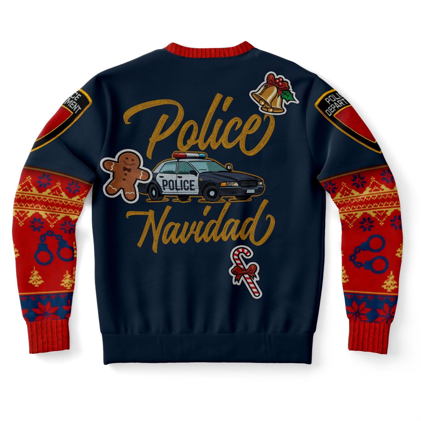 Police Navidad Christmas Inspired Printed Sweatshirt