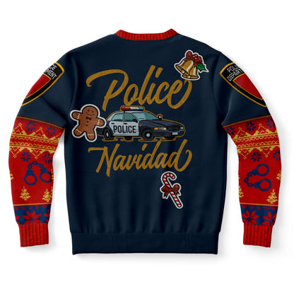 Police Navidad Christmas Inspired Printed Sweatshirt