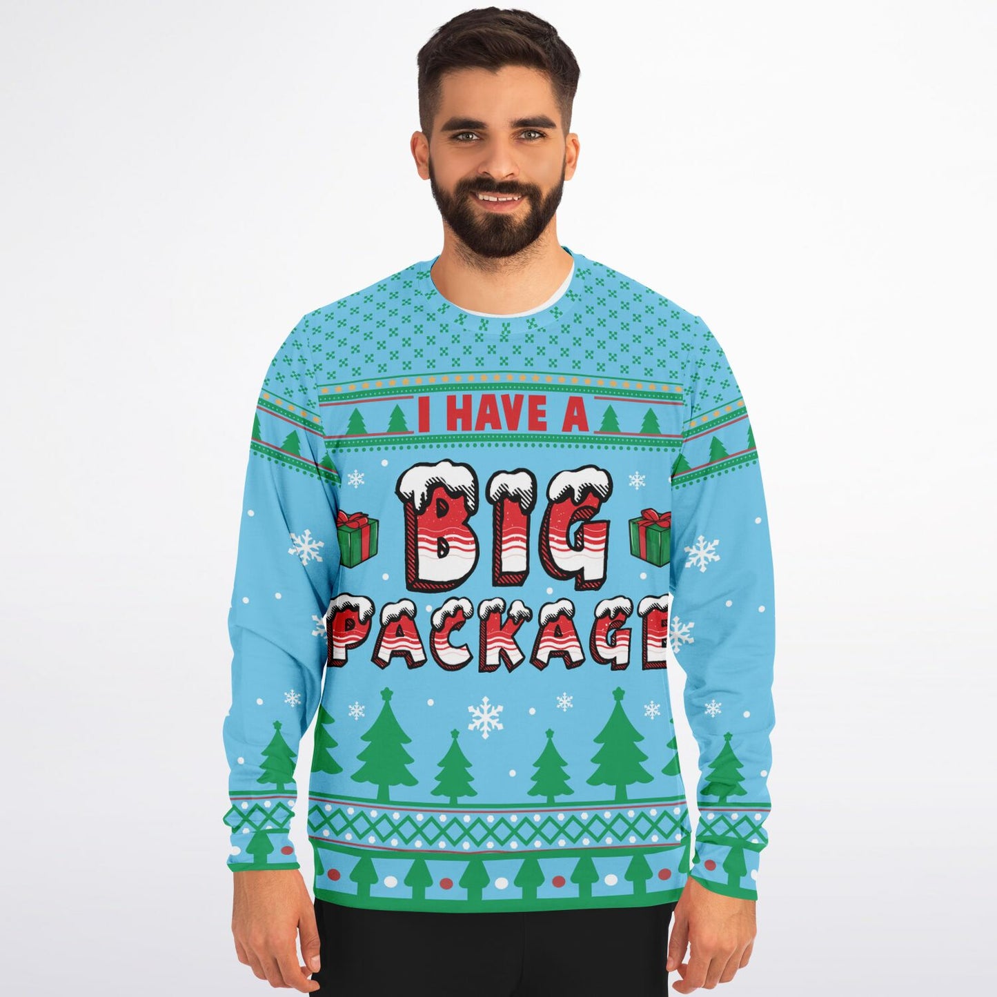 I Have A Big Package Cheeky Christmas Sweatshirt