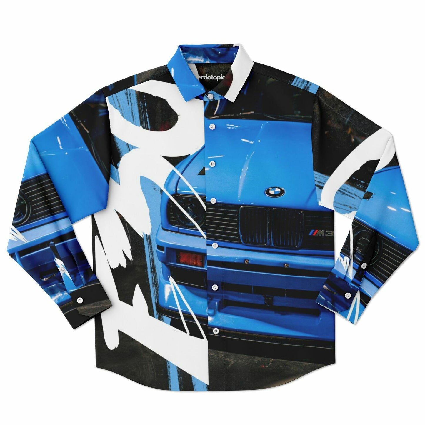 BMW E30 M3 Long Sleeve Button Down Shirt - AOP