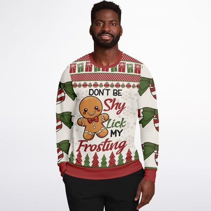 Don’t Be Shy, Lick My Frosting Cheeky Sweatshirt
