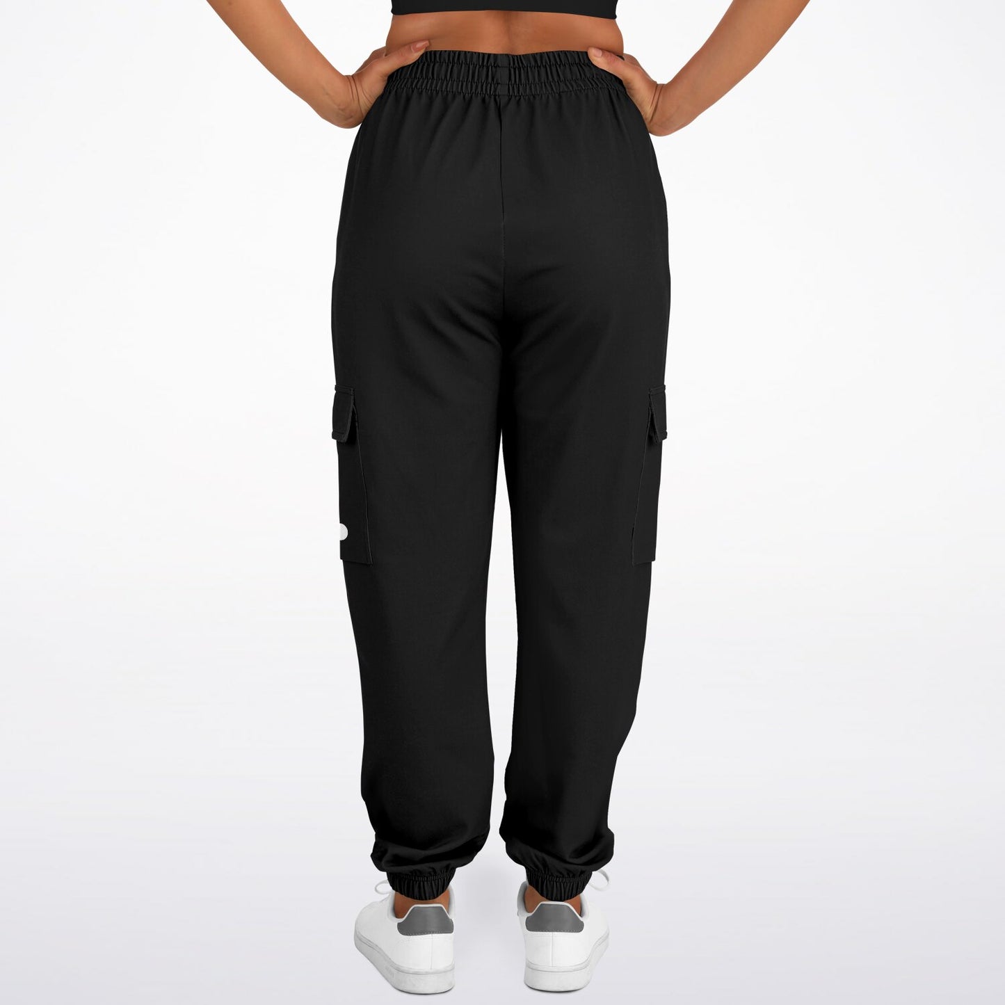 Basic Black Fashion Cargo Sweatpants