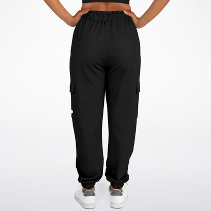 Basic Black Fashion Cargo Sweatpants