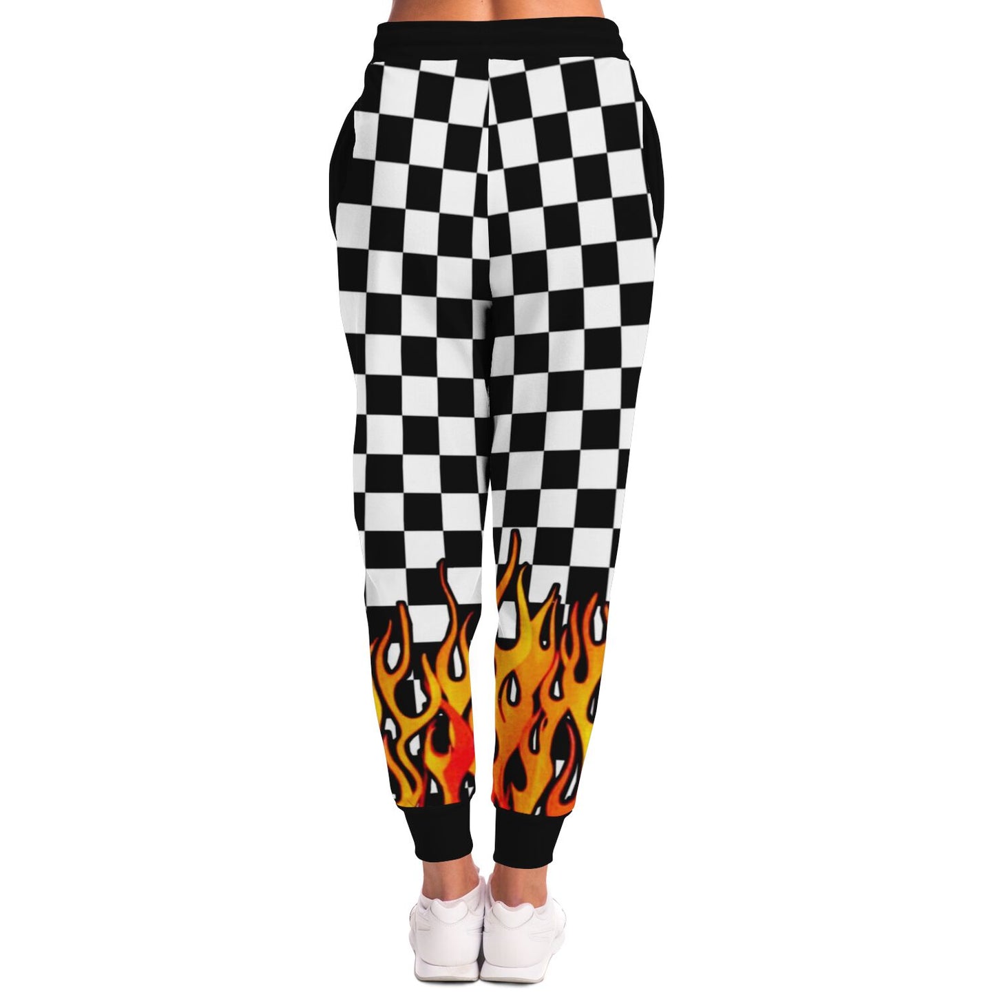 Checkered Flames Fashion Sweatpants