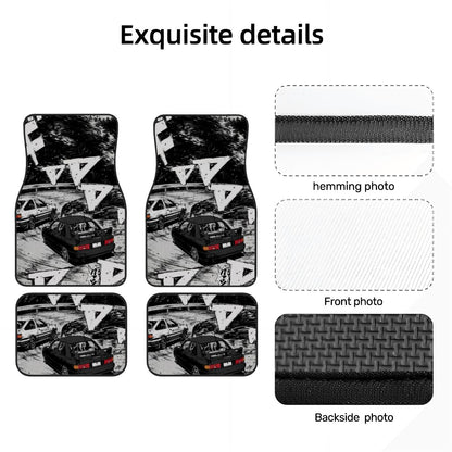 Japanese Mountain Drifting Inspired Automotive Floor Mats
