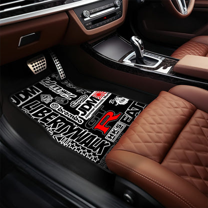 JDM Collage Art Automotive Floor Mats