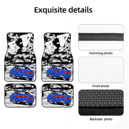 180sx JDM Illustration Automotive Floor Mats