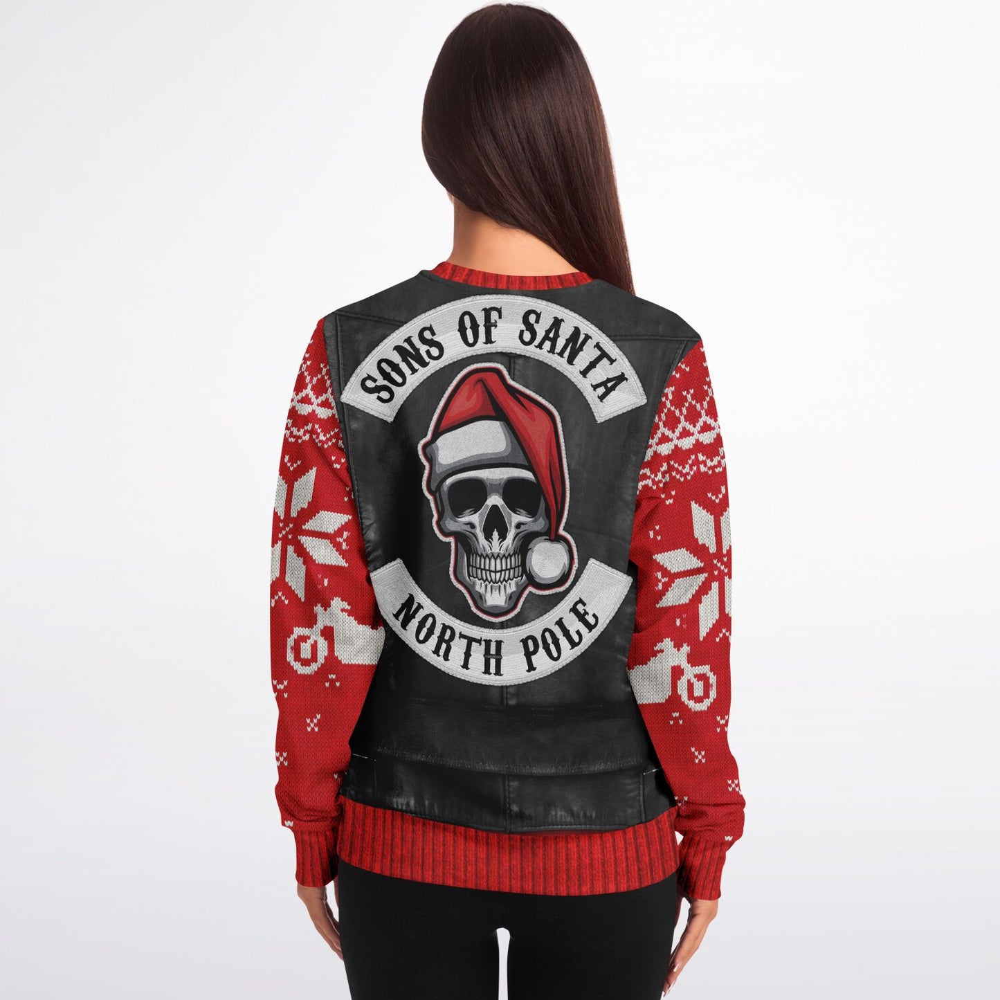 Sons of Santa Biker Jacket Print Sweatshirt