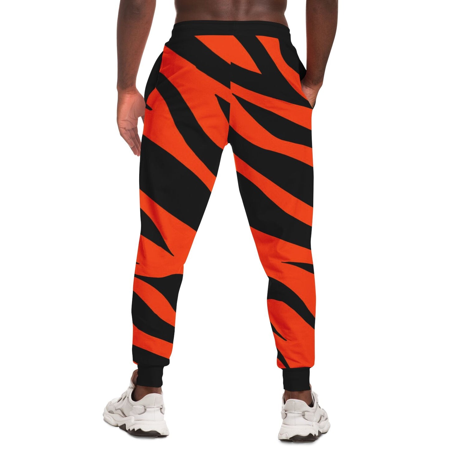 Orange Abstract Pattern Fashion Sweatpants
