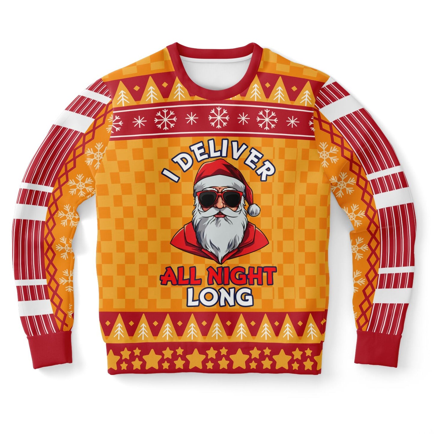 I Deliver All Night Long Cheeky Holiday Sweatshirt