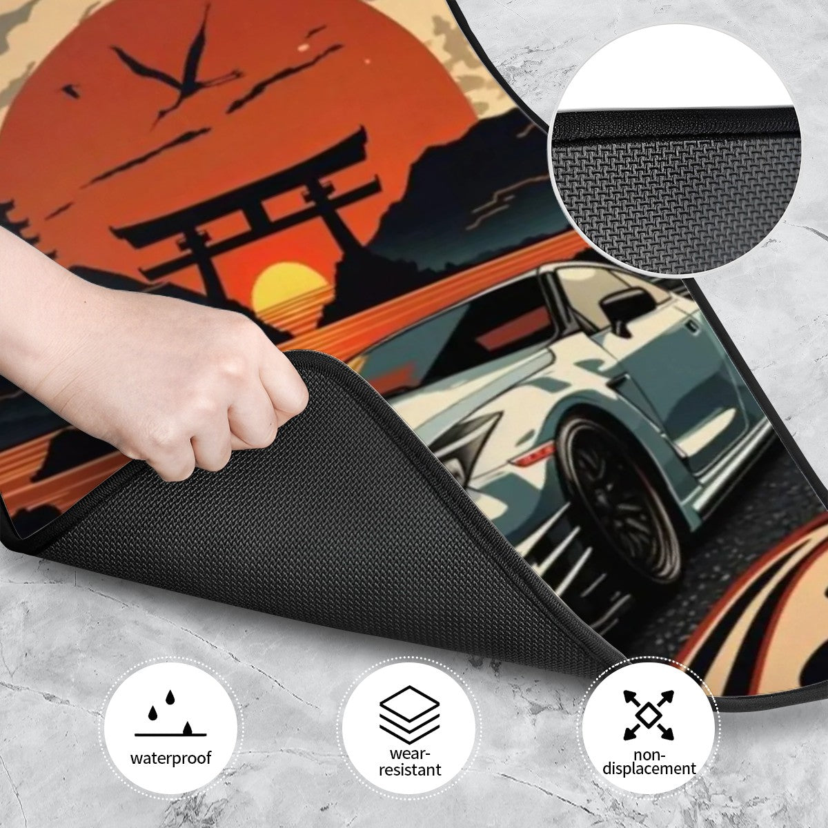 GTR R35 Illustration Automotive Floor Mats
