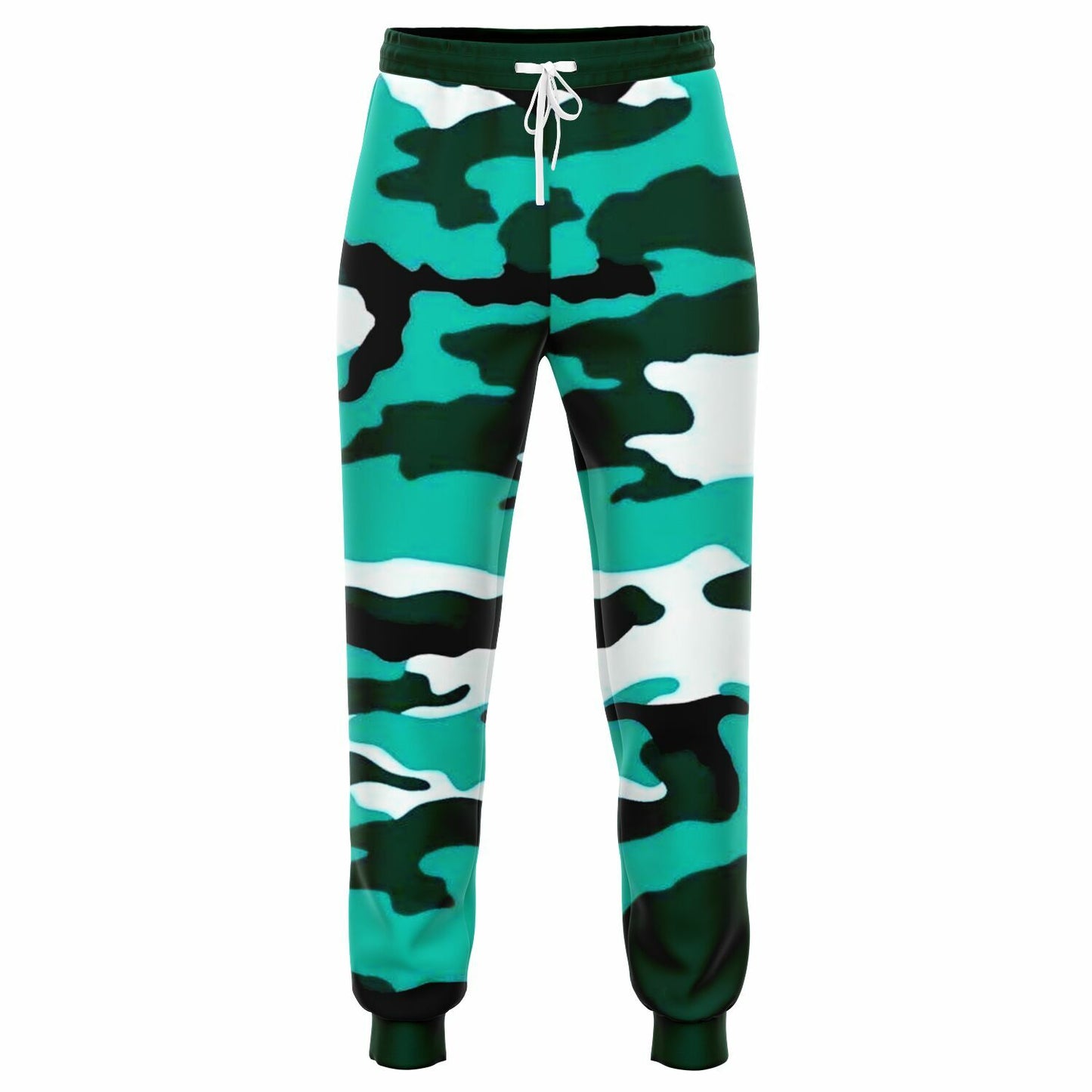 Turquoise Camo Pattern Fashion Jogger