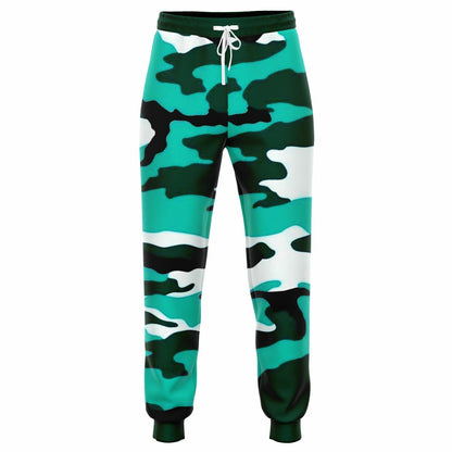 Turquoise Camo Pattern Fashion Jogger