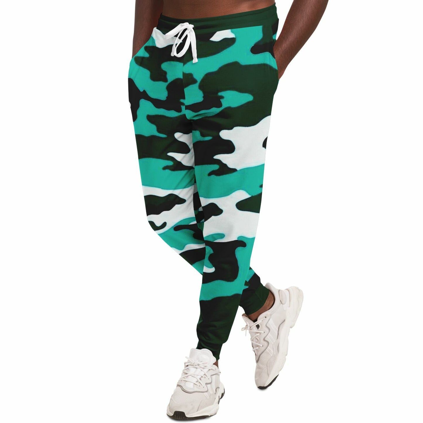 Turquoise Camo Pattern Fashion Jogger
