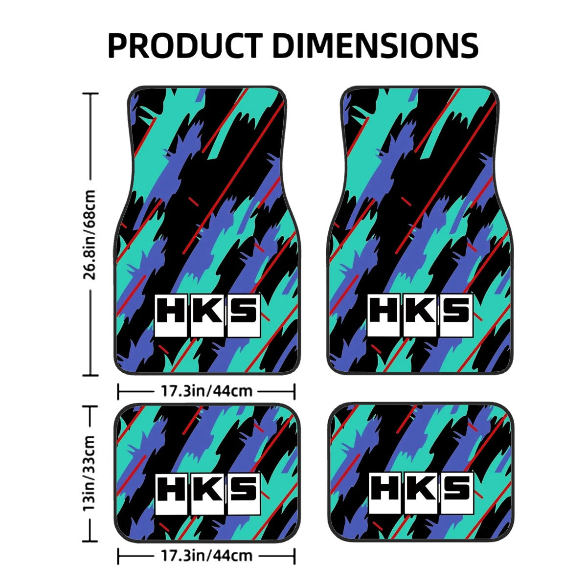 HKS Pattern Automotive Floor Mats