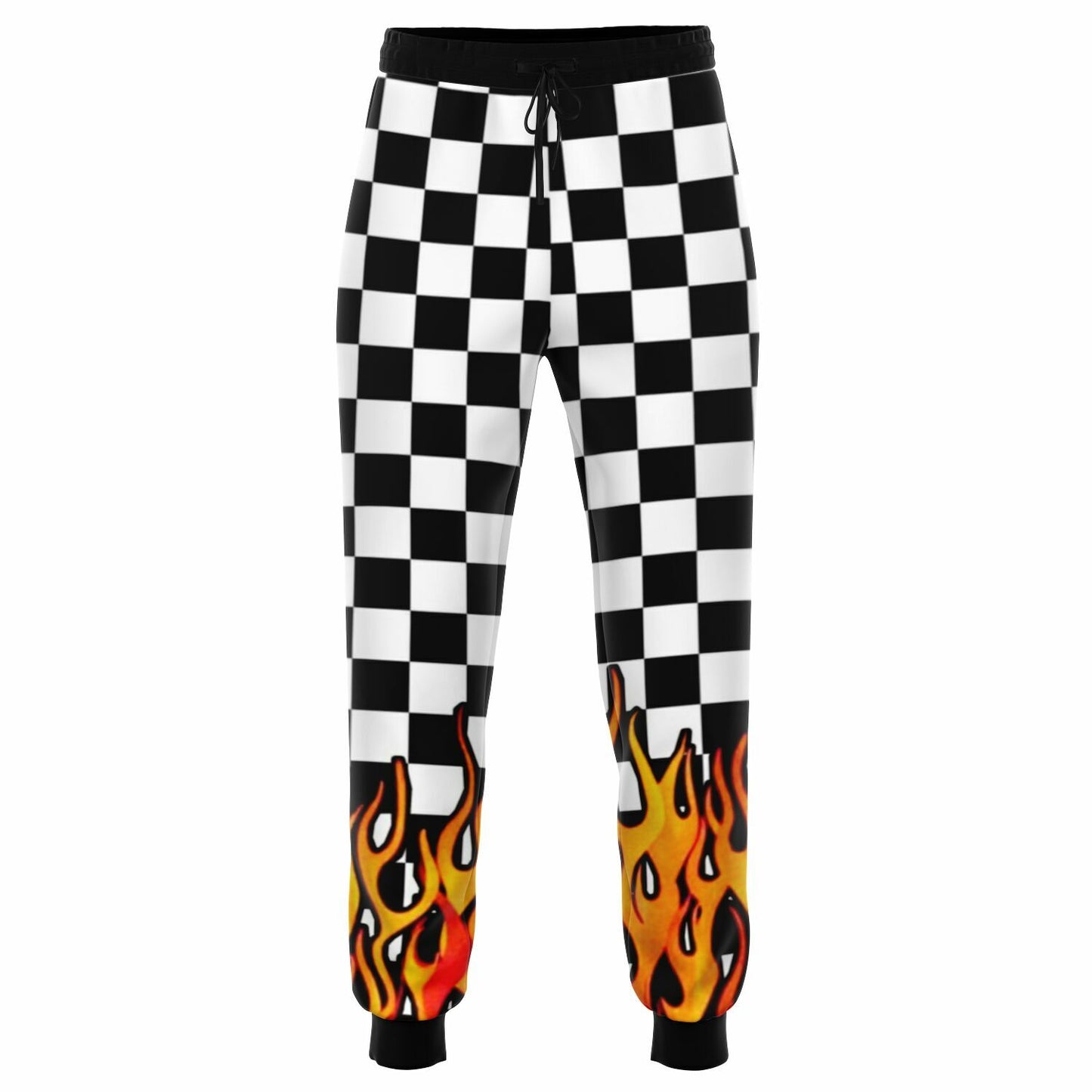 Checkered Flames Fashion Sweatpants