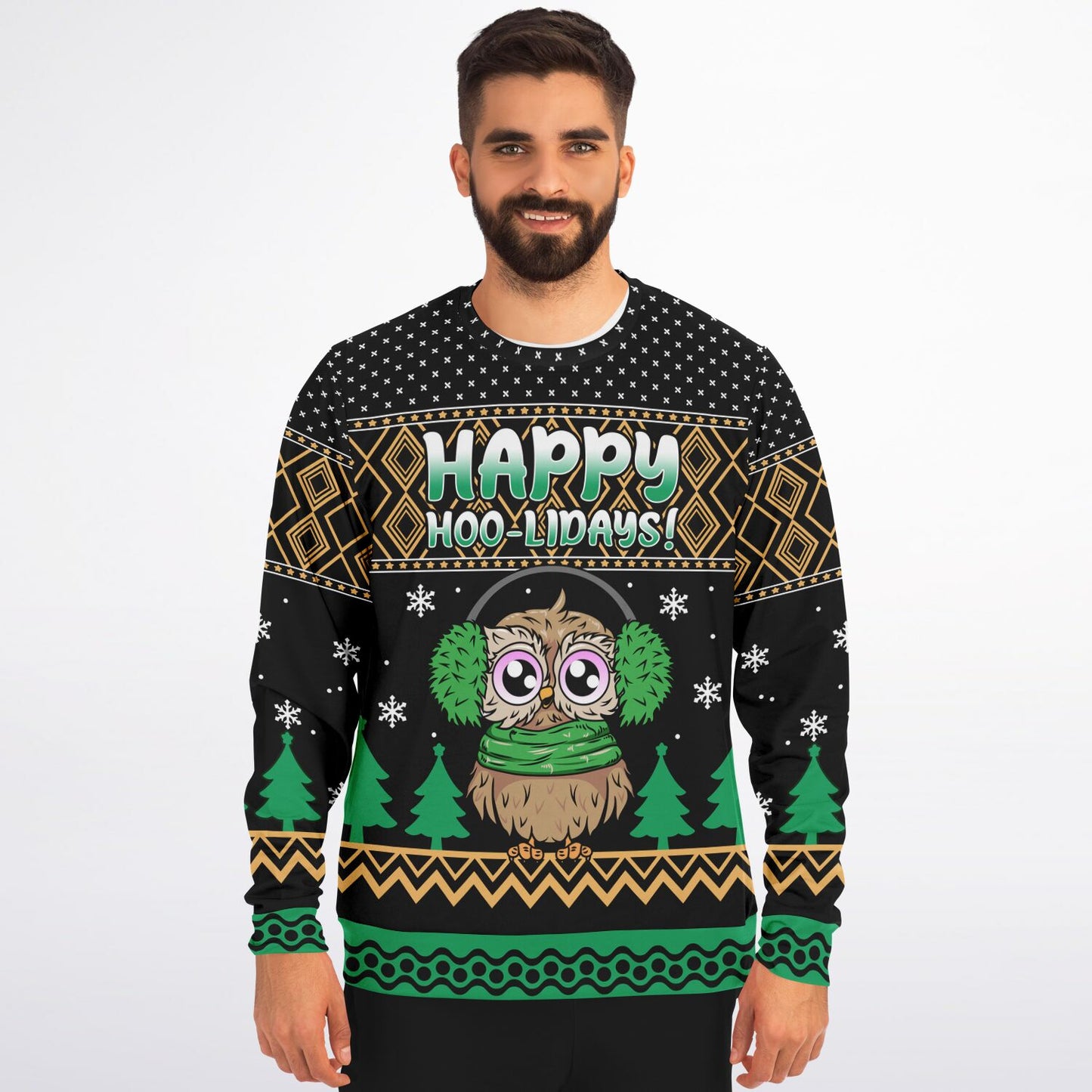 Happy Hoo-lidays Funny Christmas Sweatshirt