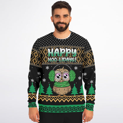 Happy Hoo-lidays Funny Christmas Sweatshirt