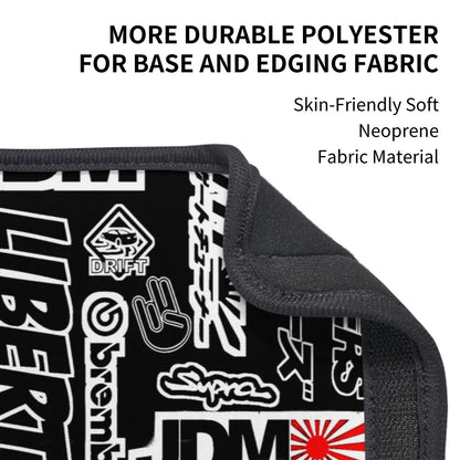 JDM Collage Seat Belt Cover Pad 2 Pcs