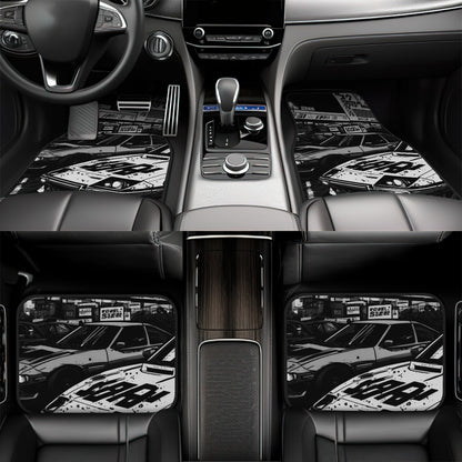 JDM B&W Automotive Floor Mats