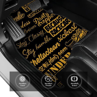 Golden Collage JDM Automotive Floor Mats