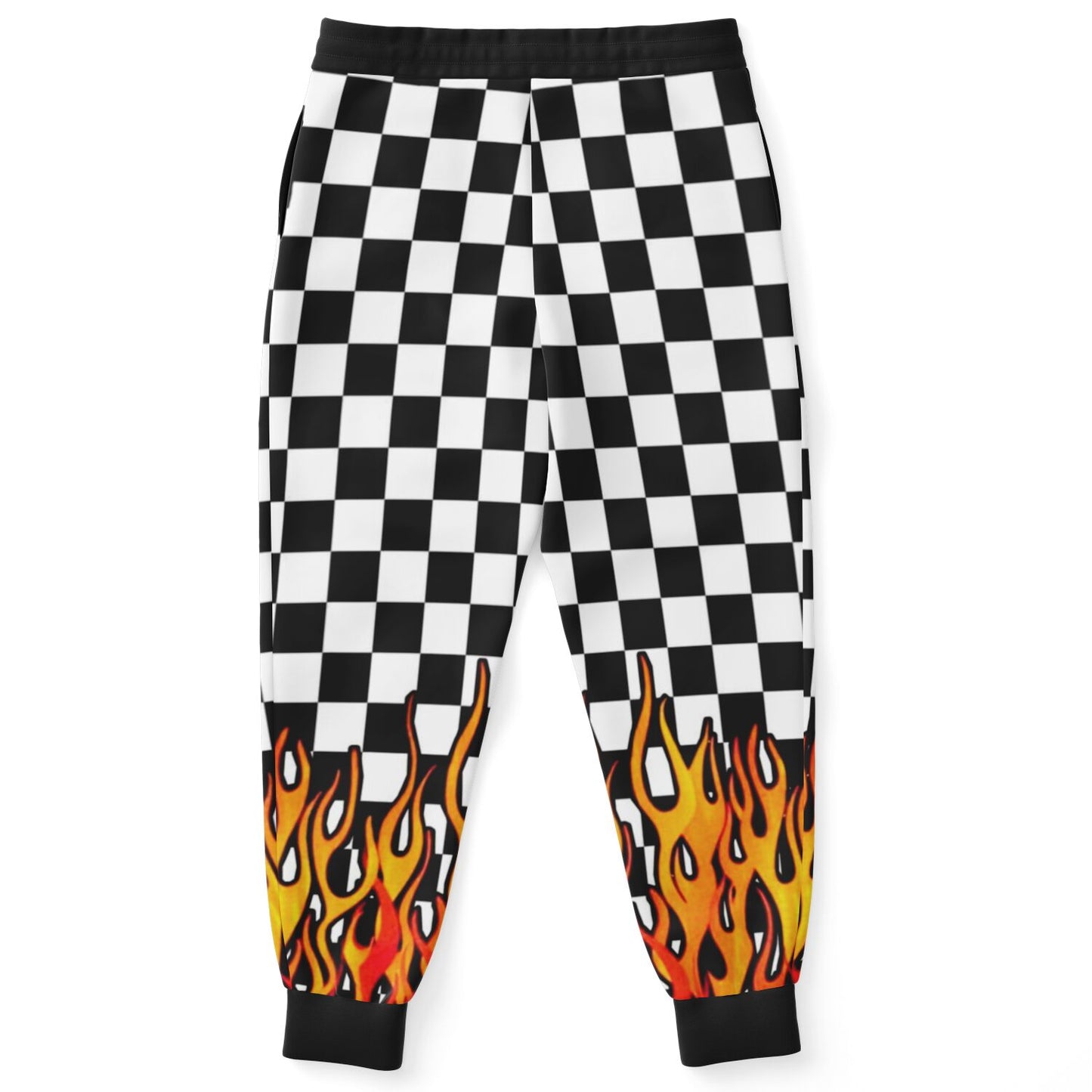 Checkered Flames Fashion Sweatpants