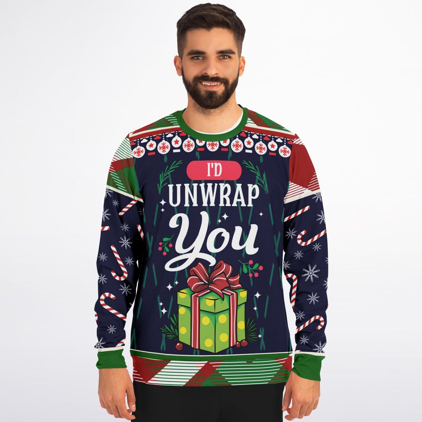 I’d Unwrap You Funny Christmas Sweatshirt