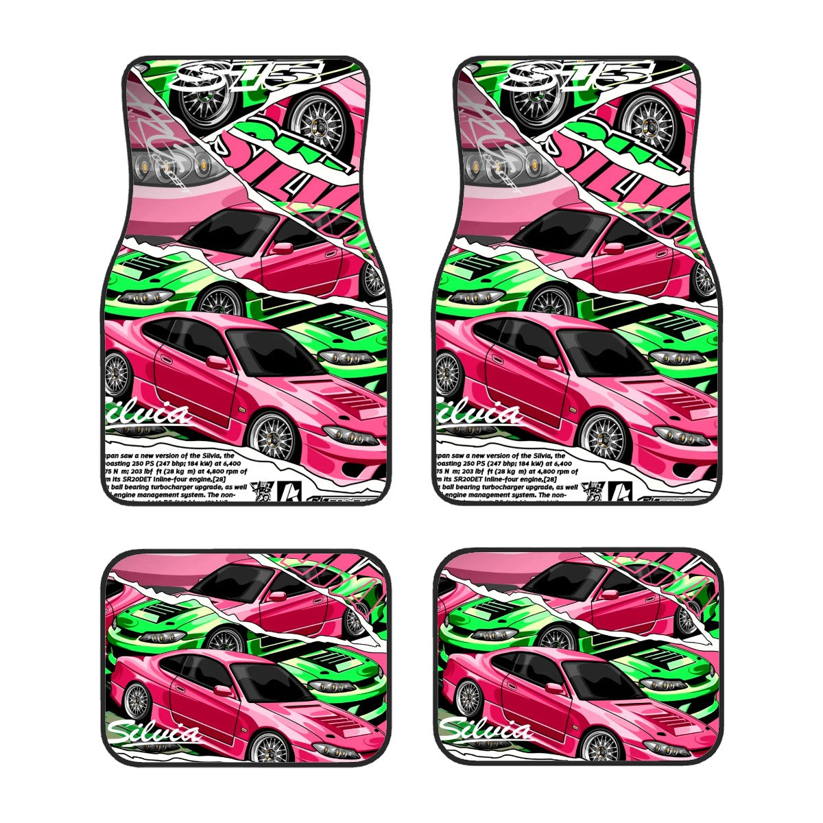 Silvia S15 poster inspired flat lay mockup image front.